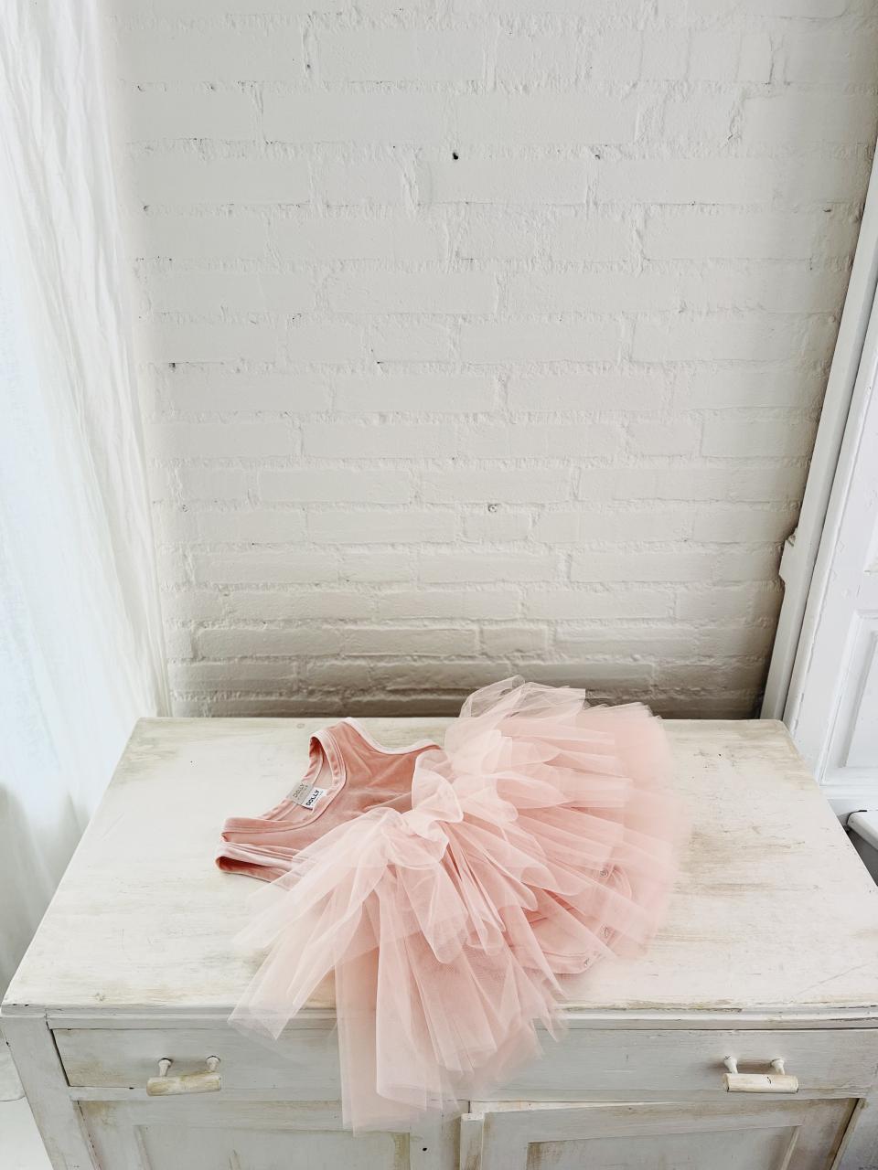 DOLLY TIMELESS VELVET TUTU DRESS pink