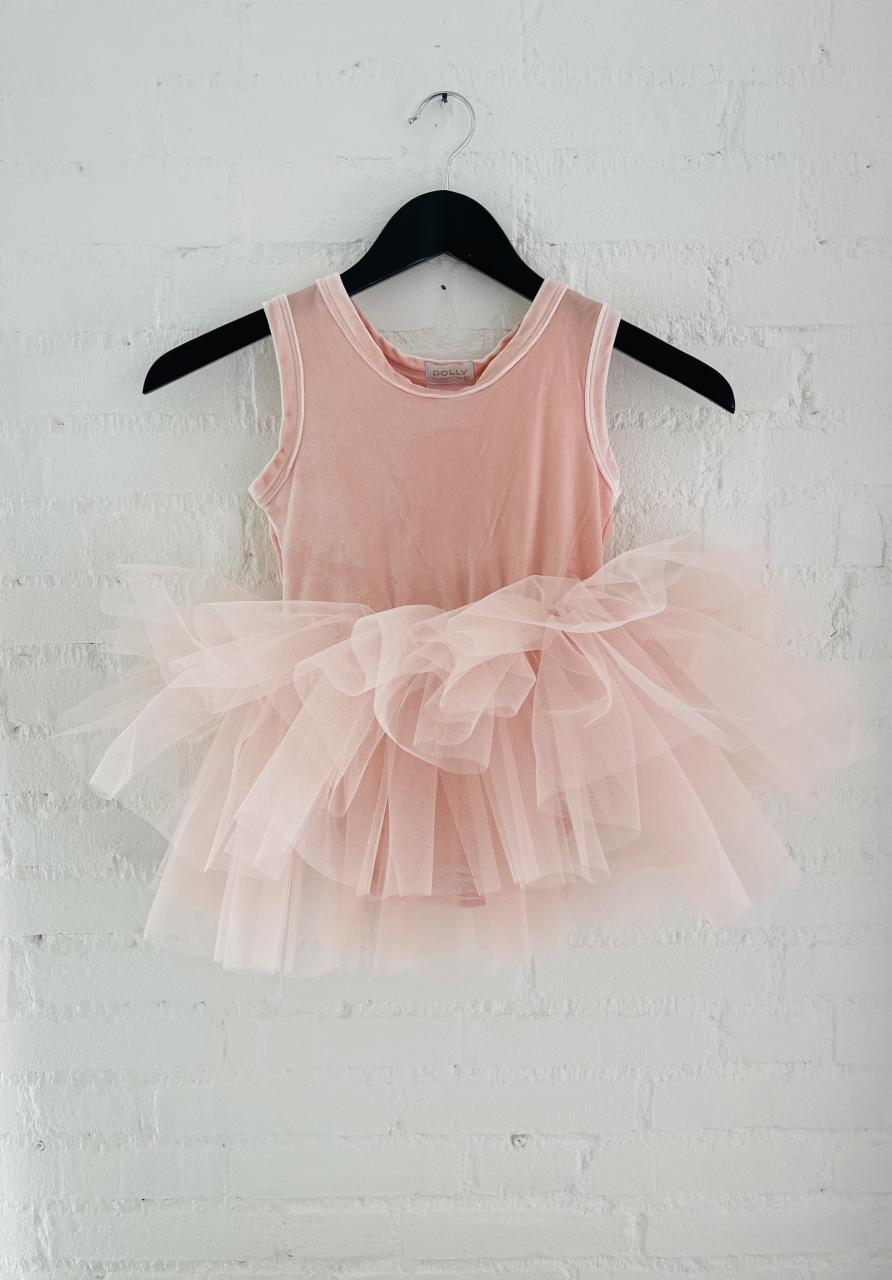 DOLLY TIMELESS VELVET TUTU DRESS pink