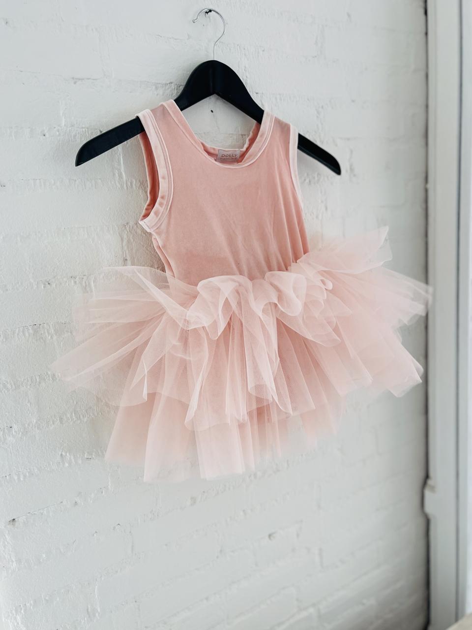 DOLLY TIMELESS VELVET TUTU DRESS pink