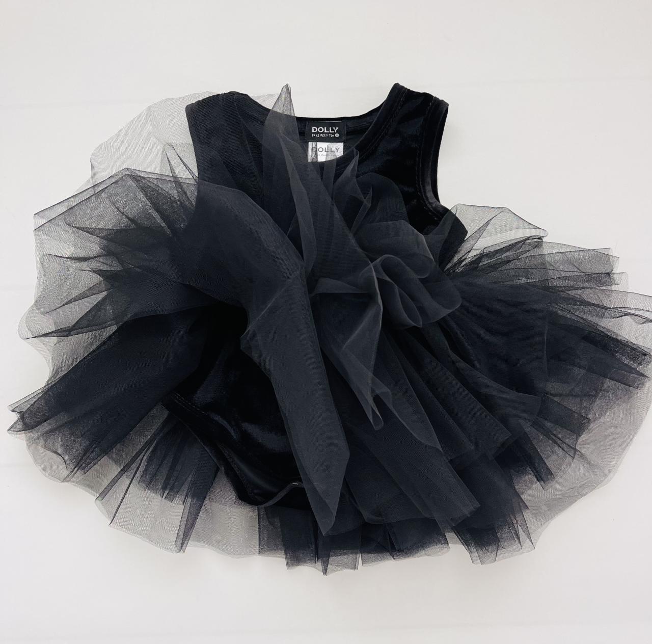 DOLLY TIMELESS VELVET TUTU DRESS black