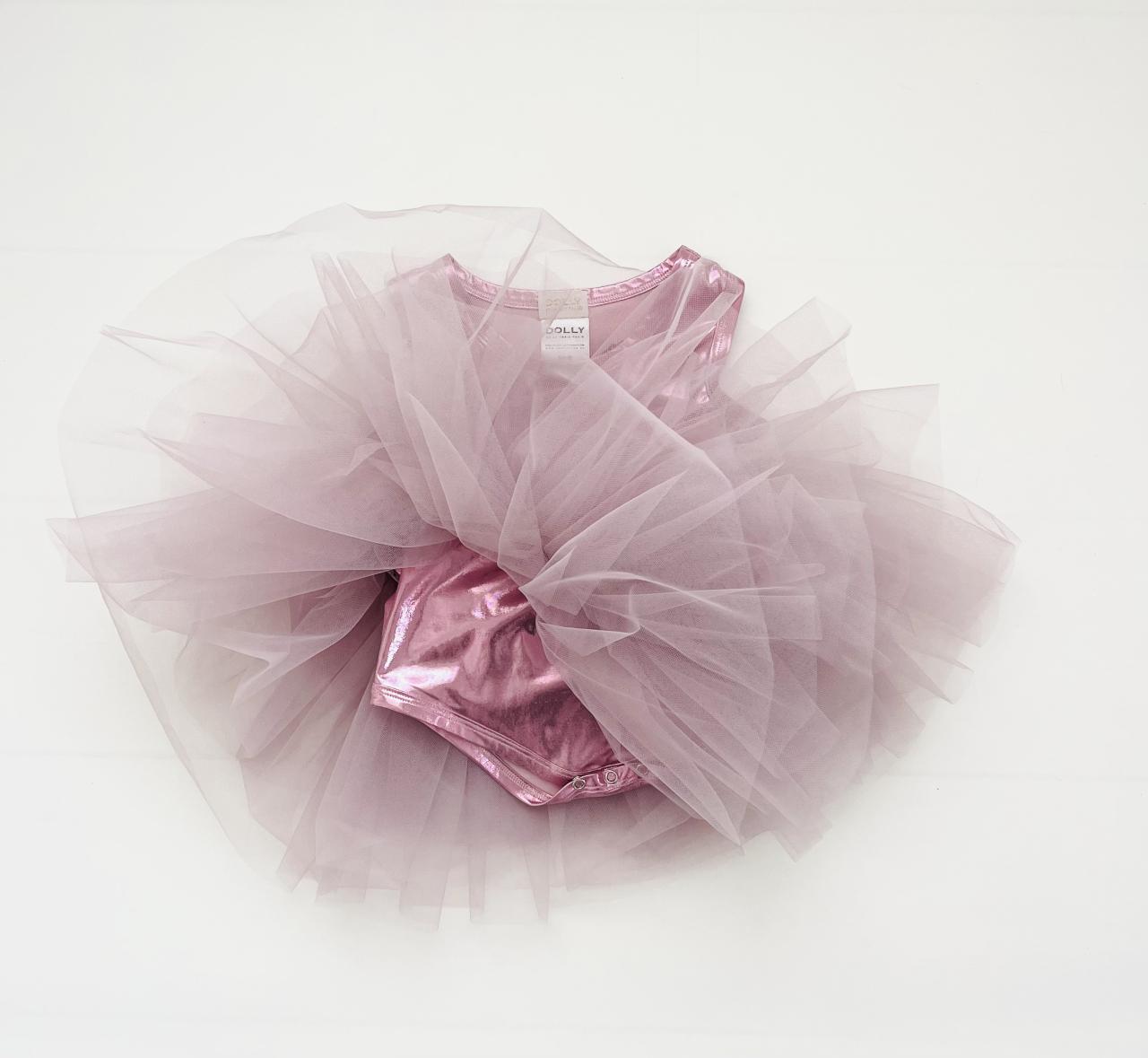 DOLLY TIMELESS METALLIC TUTU DRESS pink