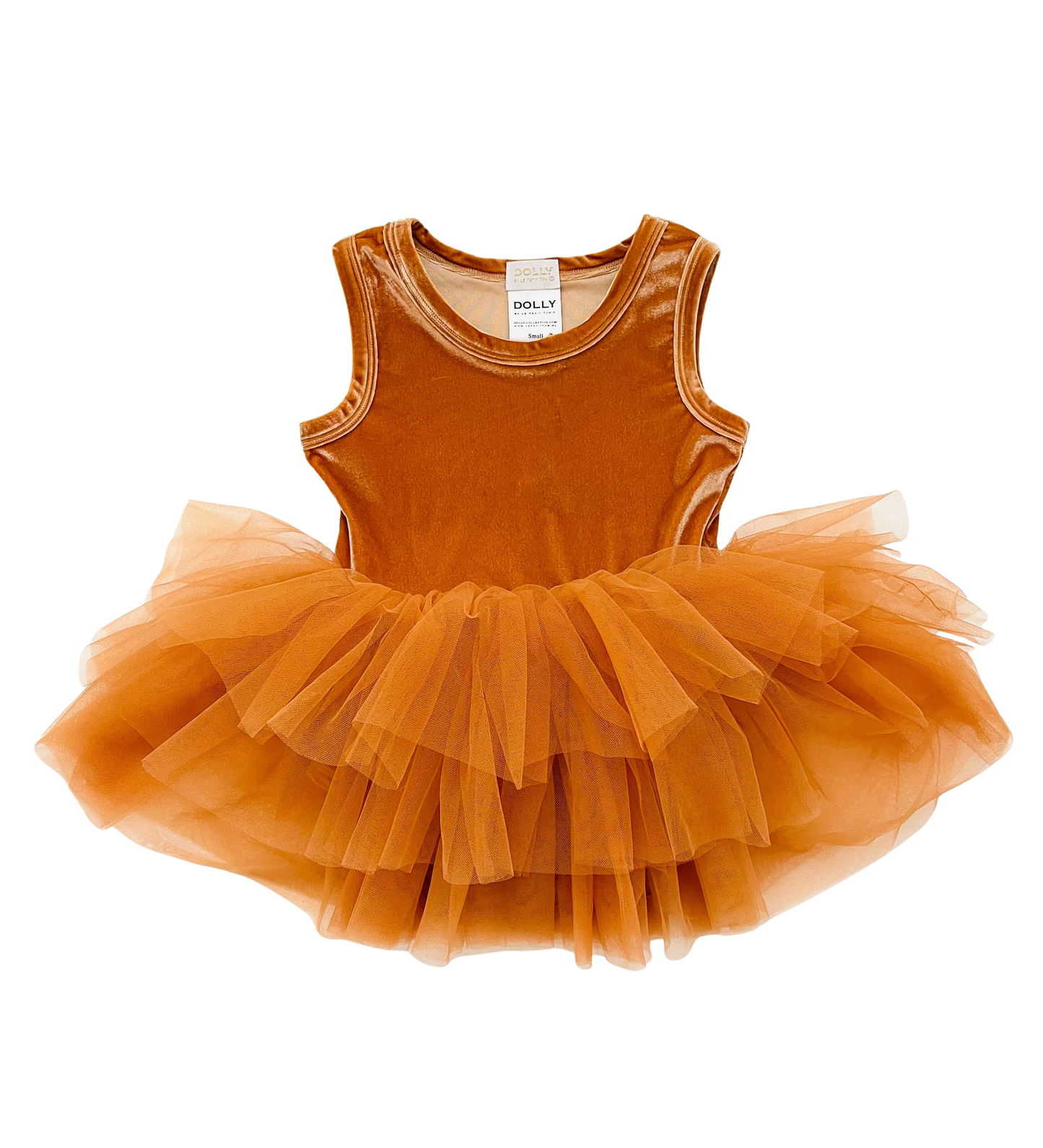 DOLLY TIMELESS VELVET TUTU DRESS caramel