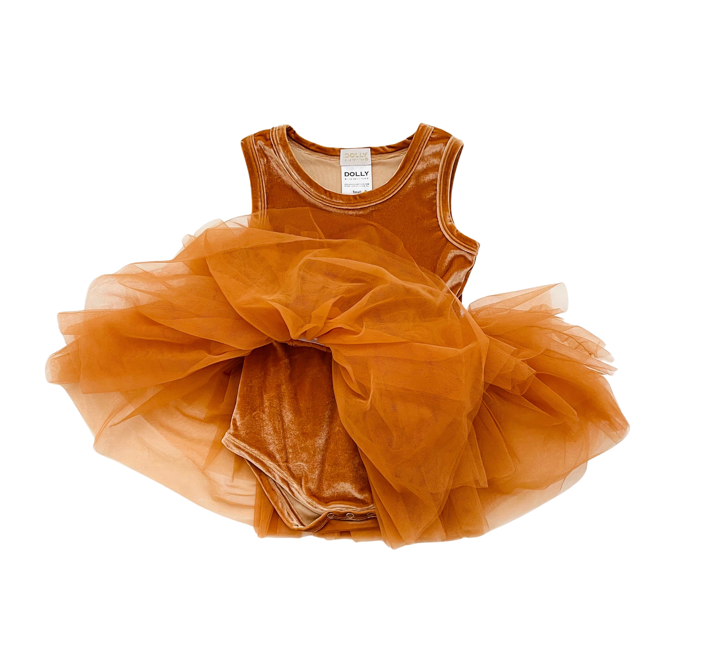 DOLLY TIMELESS VELVET TUTU DRESS caramel