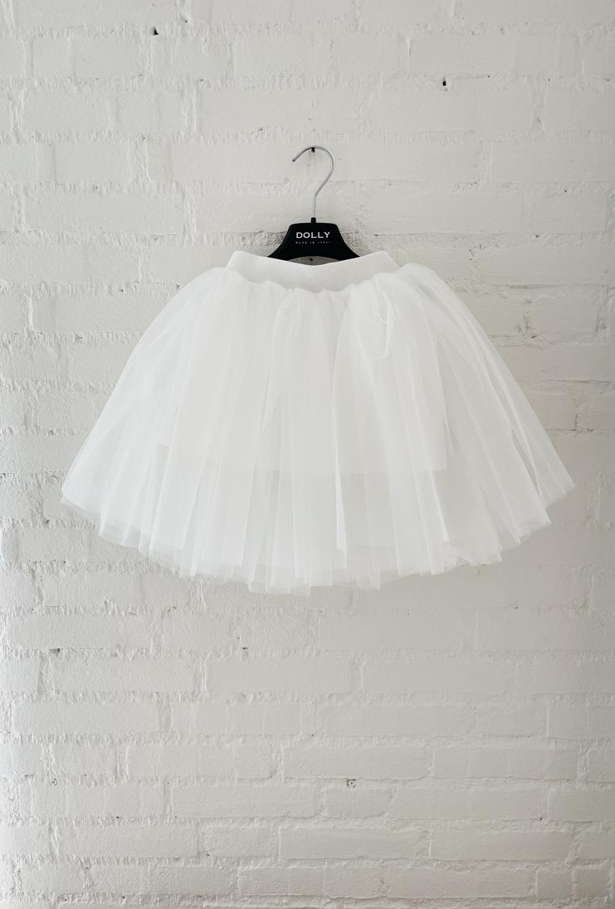 DOLLY CLASSIC TUTU WITH VELVET WAIST white