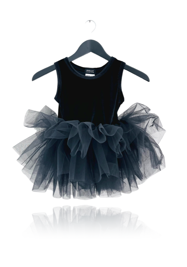 DOLLY TIMELESS VELVET TUTU DRESS black