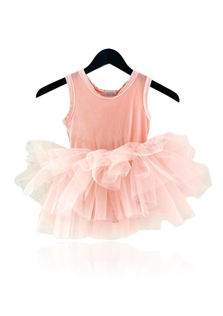 DOLLY TIMELESS VELVET TUTU DRESS pink
