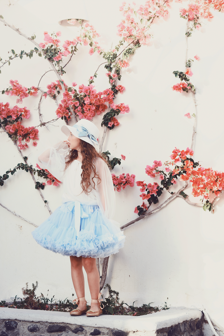 DOLLY by Le Petit Tom ® ALICE IN WONDERLAND pettiskirt azul claro