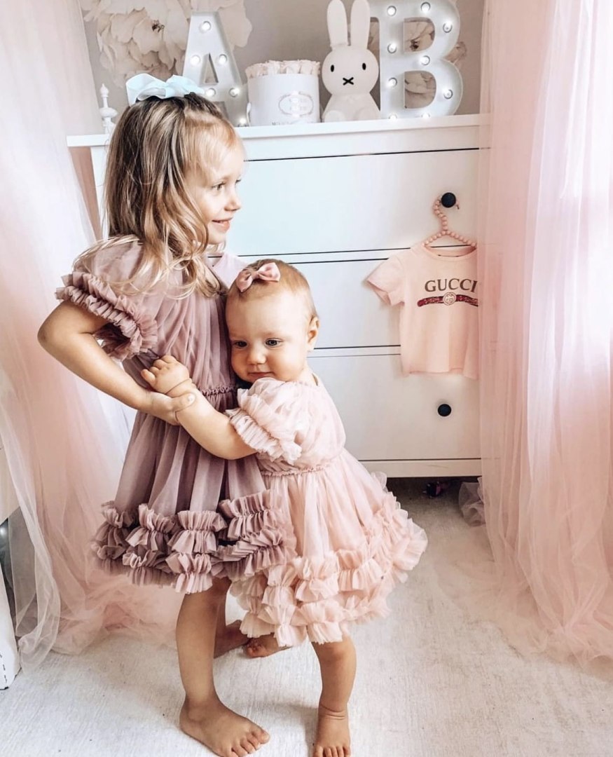 VESTIDO CON VOLANTES DOLLY by Le Petit Tom ® rosa ballet