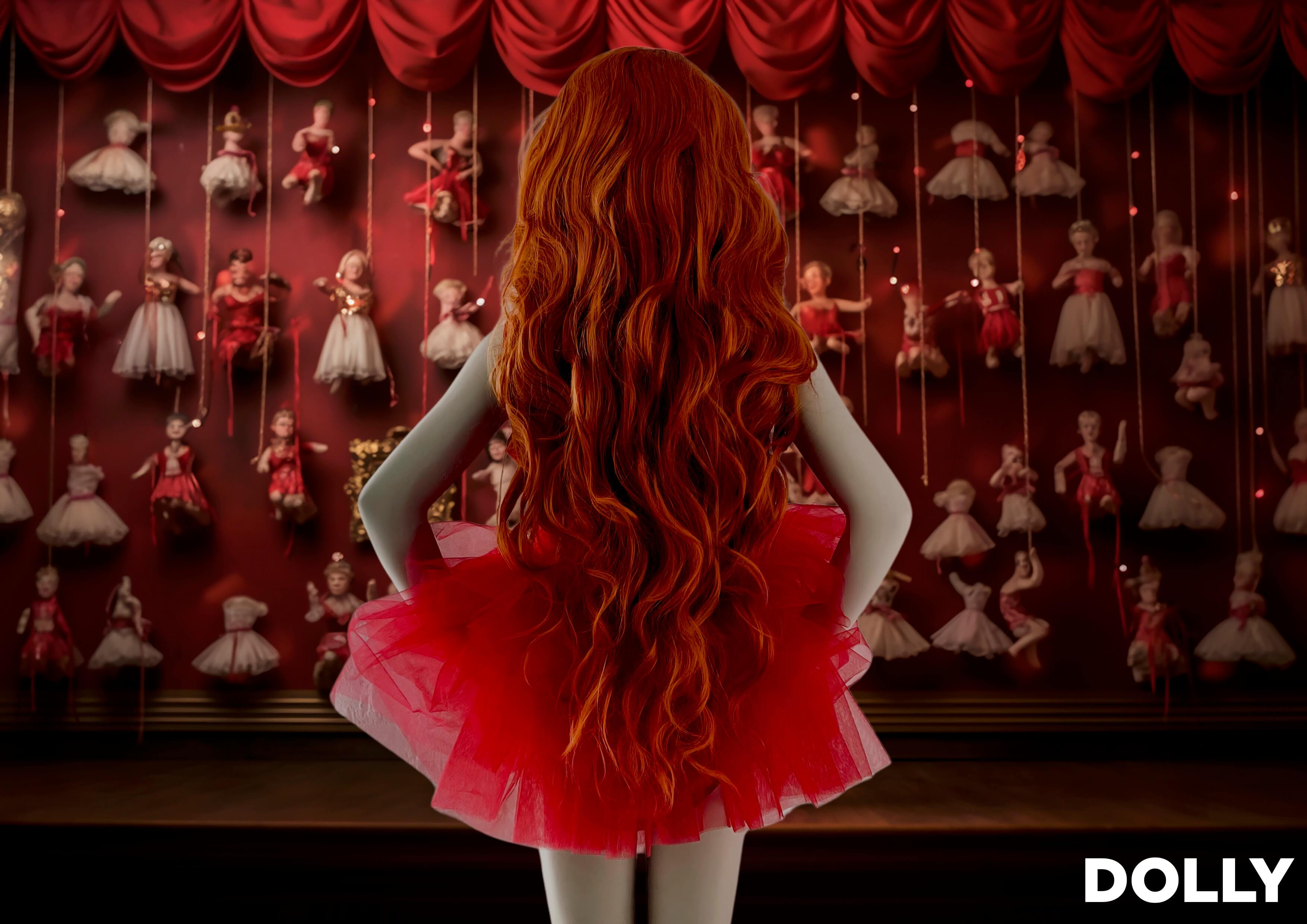 DOLLY TIMELESS VELVET TUTU DRESS red