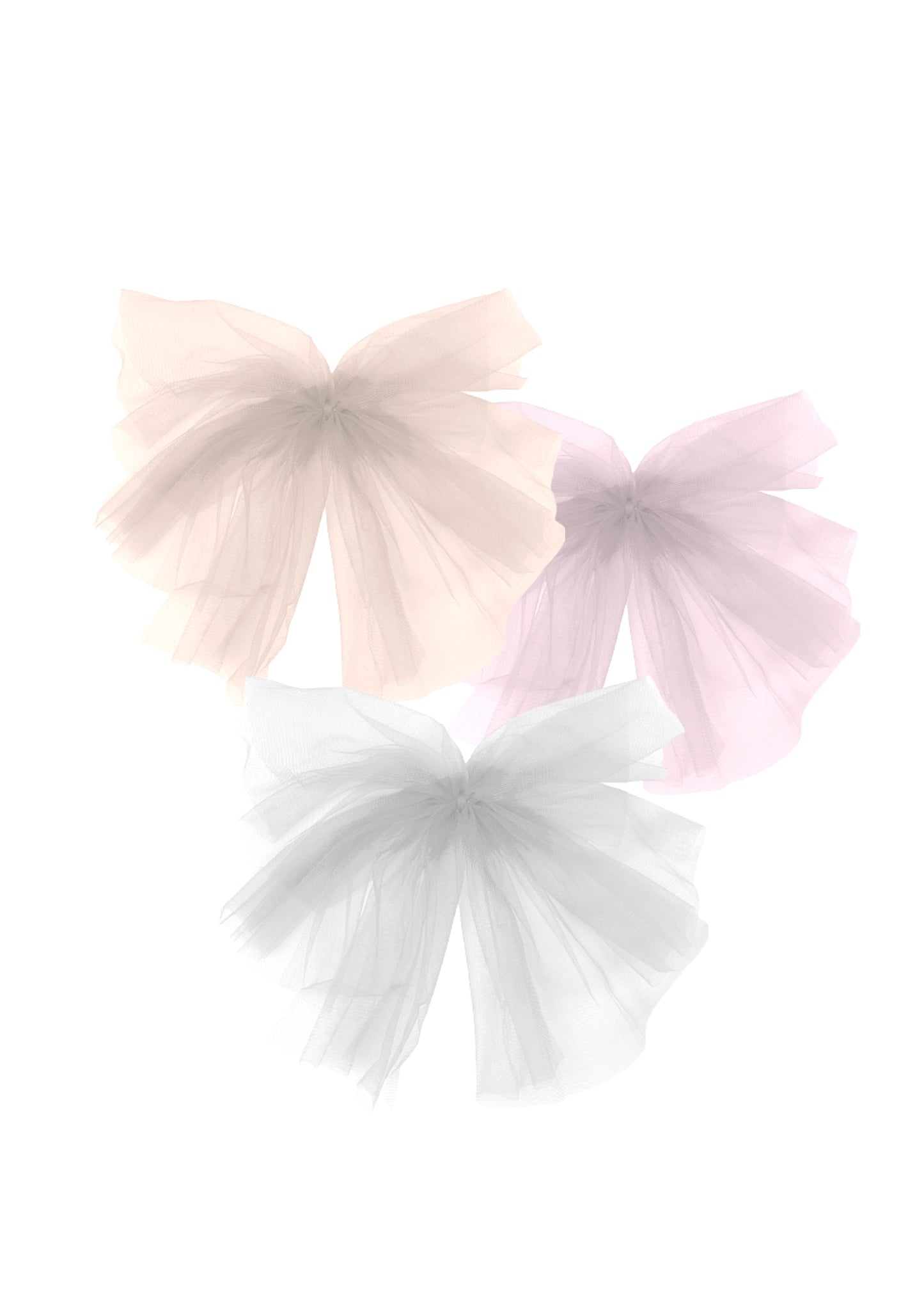 DOLLY by Le Petit Tom ® BIG TULLE TIERED HAIR BOW