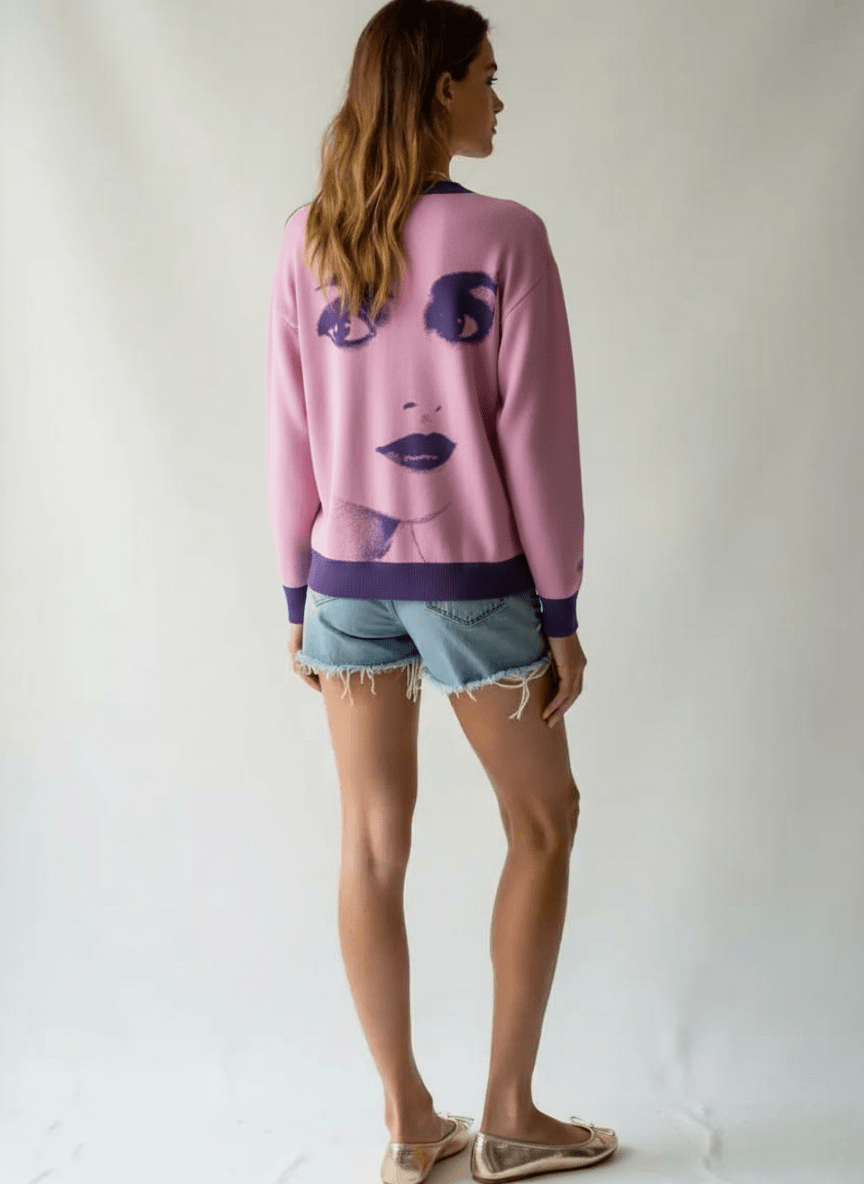 DOLLY Dorothy Lilac Violet Cardigan