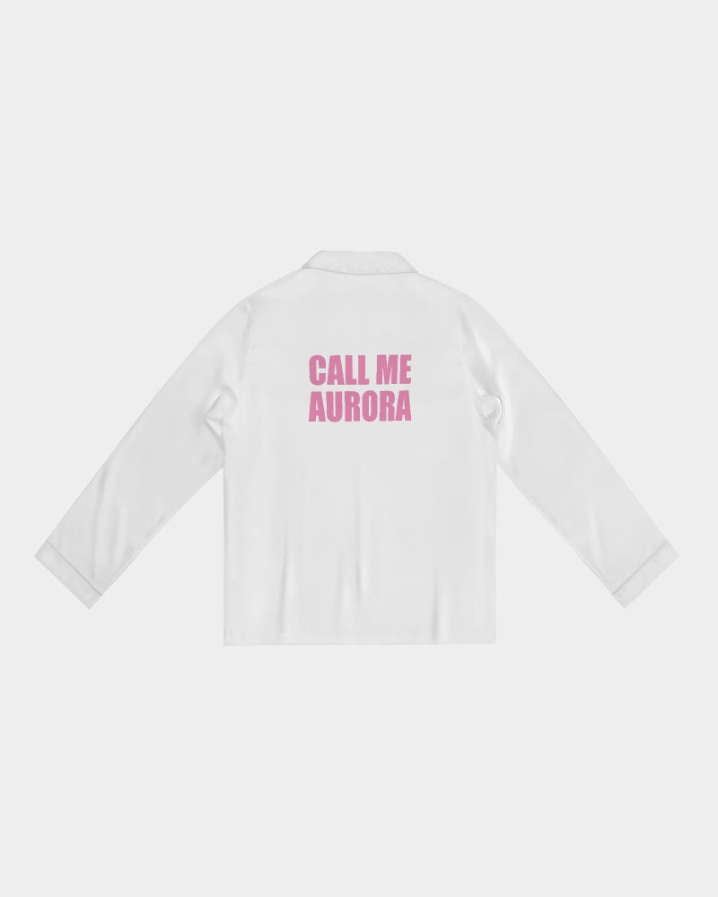 DOLLY® CALL ME AURORA Women's Satin Long Sleeve Pajama Top