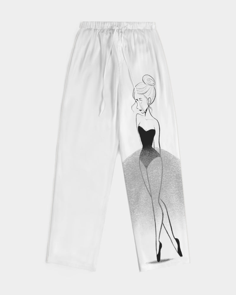 DOLLY® Doodling Ballerina Women's Satin Pajama Pants