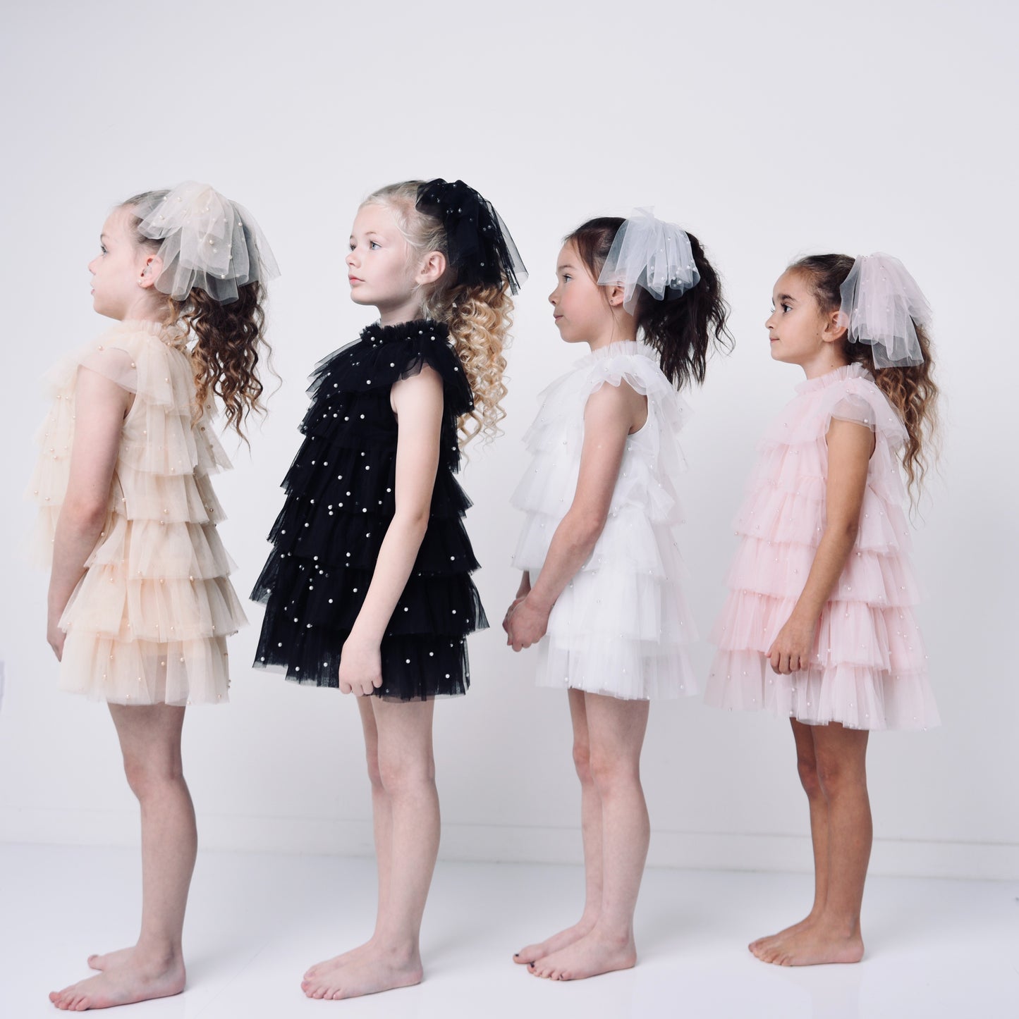 DOLLY® PEARL TUTULLY TIERED TULLE TUTU DRESS black  ⚪