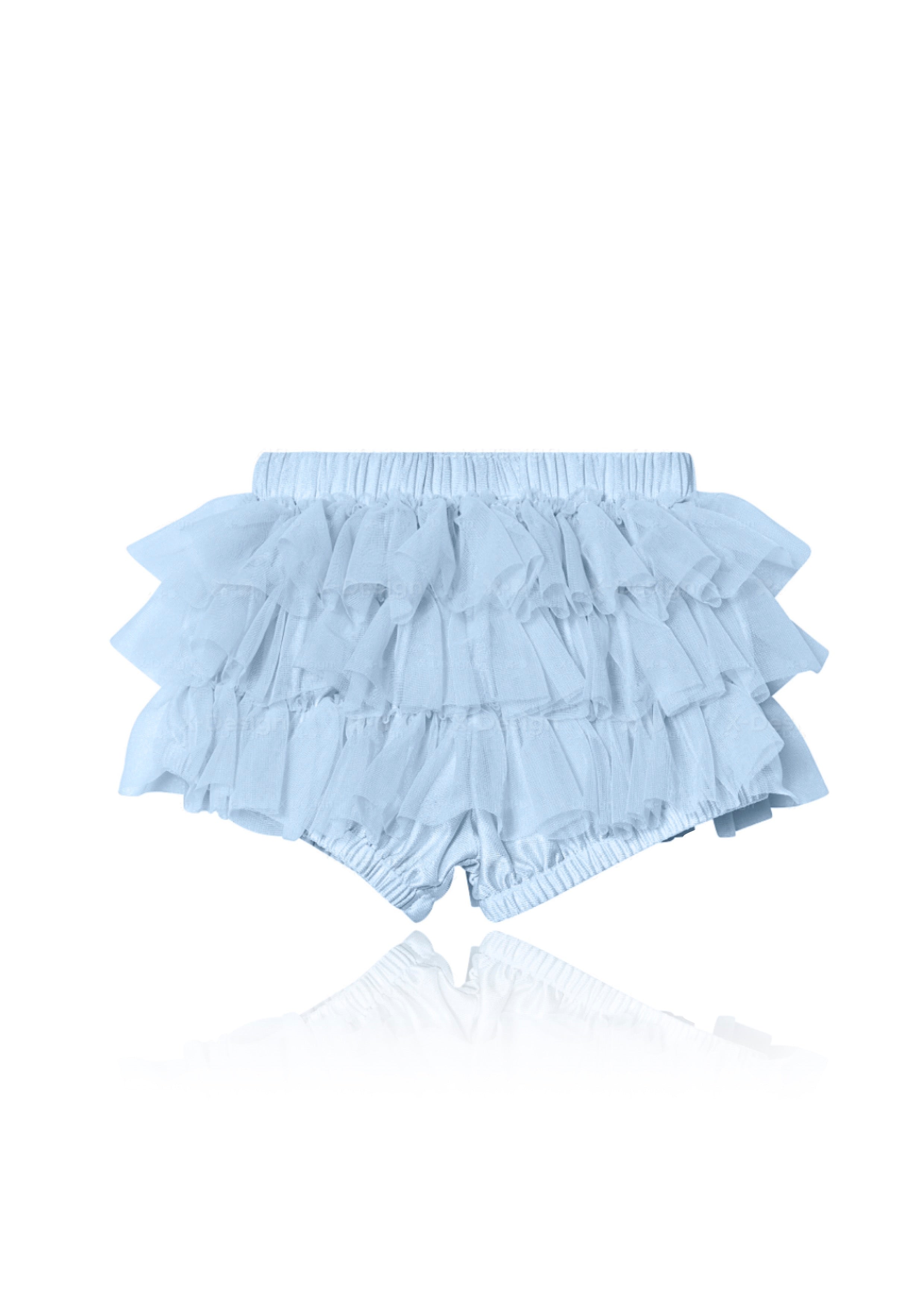 DOLLY by Le Petit Tom ® FRILLY PANTS Tutu Bloomer light blue