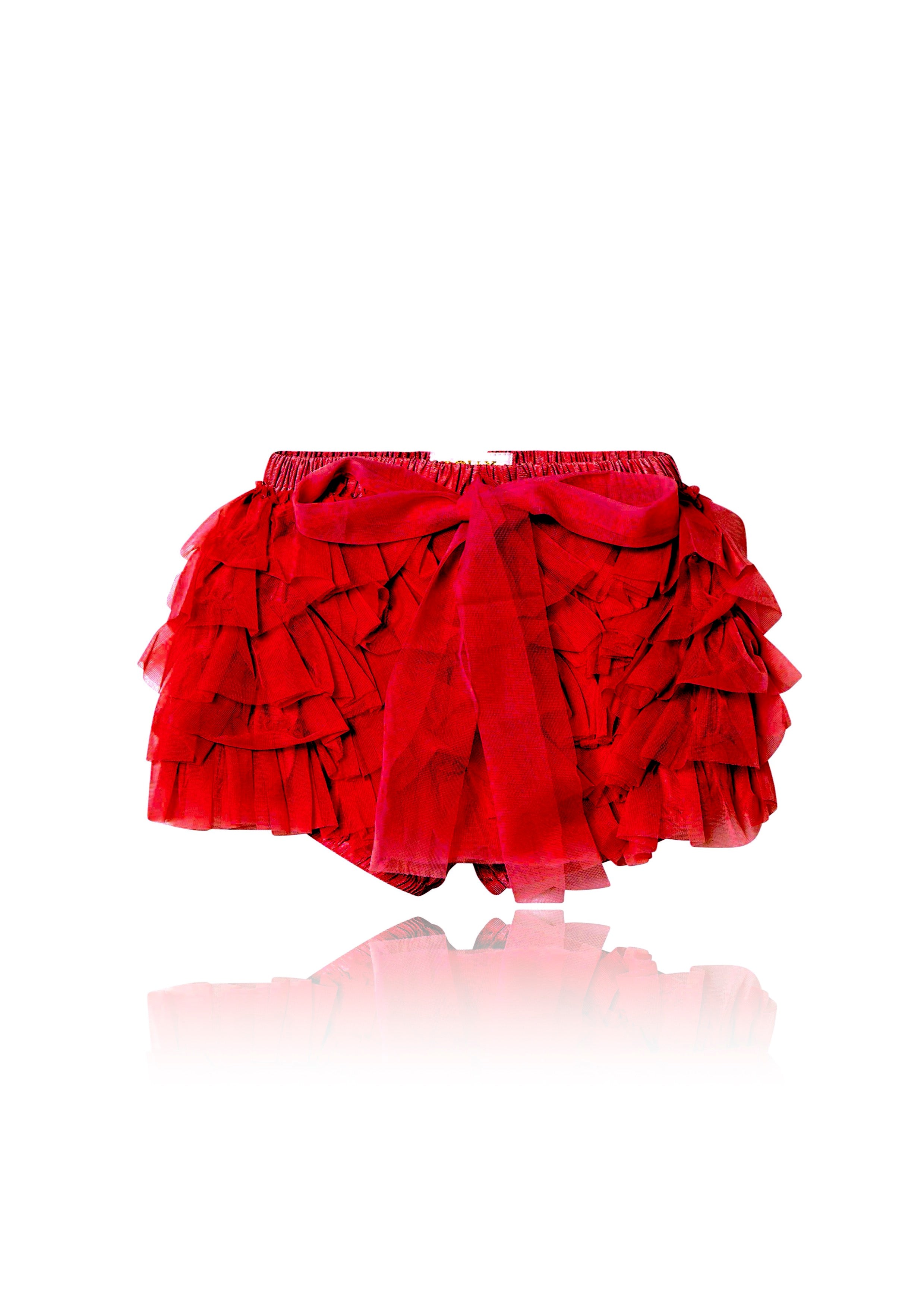 DOLLY by Le Petit Tom ® FRILLY PANTS Tutu Bloomer red