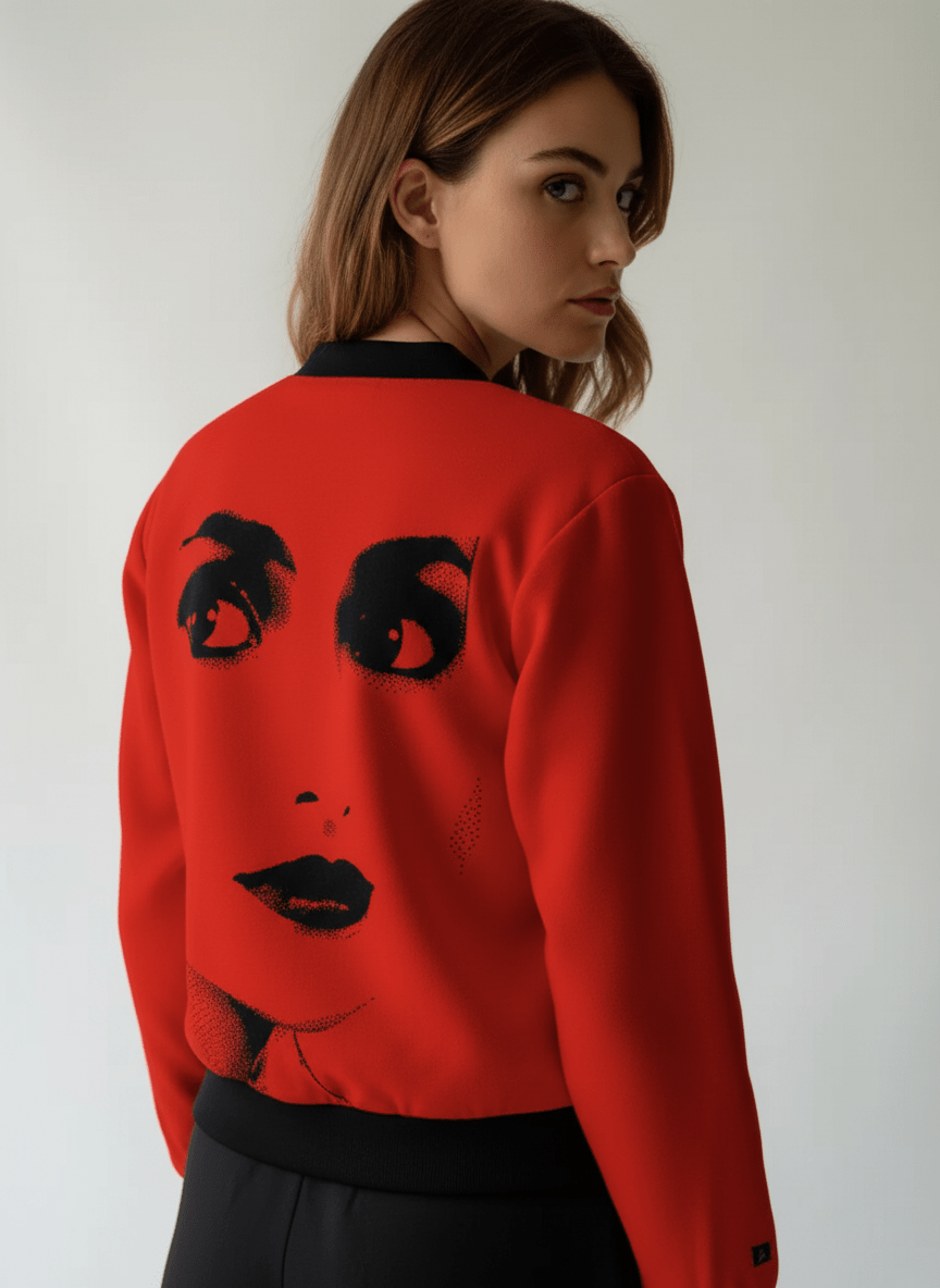 DOLLY Dorothy Red Black Cardigan