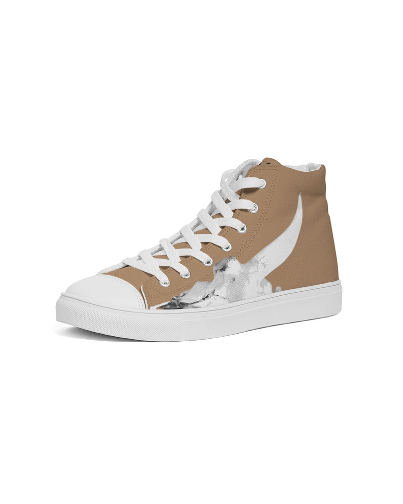 DASH CAPRICORN SKULL BROWN Men's Hightop Canvas Shoe