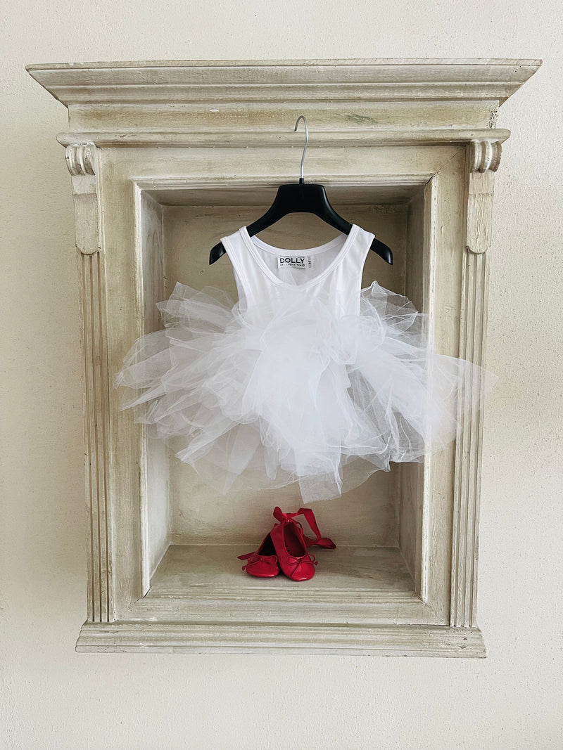 VESTIDO TIMELESS TUTU blanco DOLLY by Le Petit Tom ®