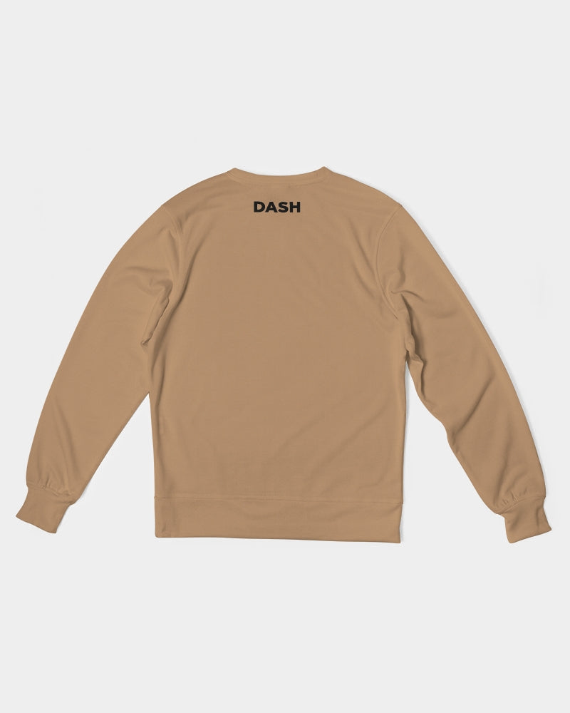 DASH CAPRICORN SKULL BROWN Men's Classic French Terry Crewneck Pullover