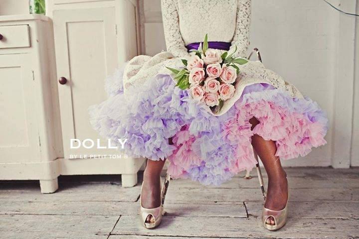 DOLLY by Le Petit Tom ® QUEEN OF ROSES pettiskirt rose pink - DOLLY by Le Petit Tom ®