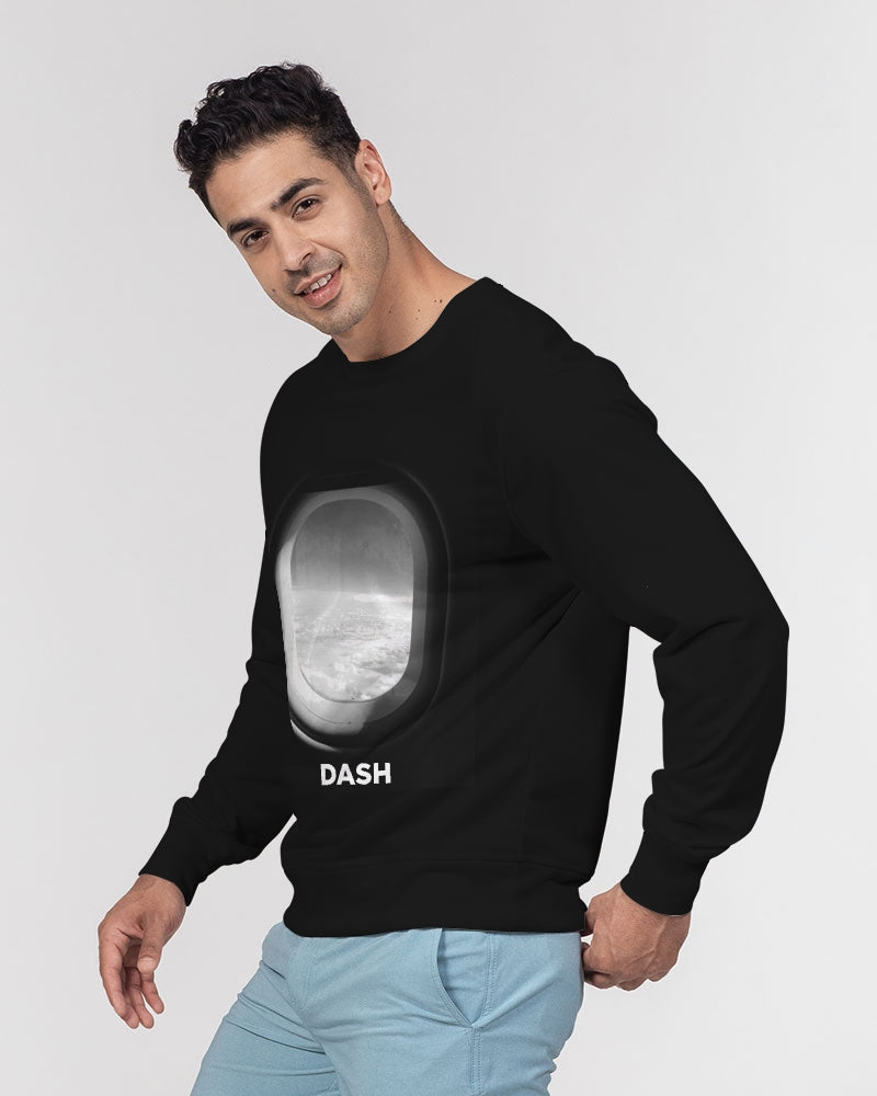 DASH AWAY PLANE WINDOW Men's Classic French Terry Crewneck Pullover