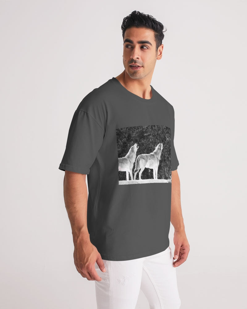 DASH HOWL Camiseta de peso pesado premium para hombre