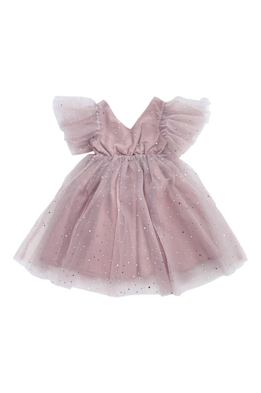 DOLLY ® STARS &amp; MOON ⭐️ 🌙VESTIDO PRINCESA TUL violeta empolvado