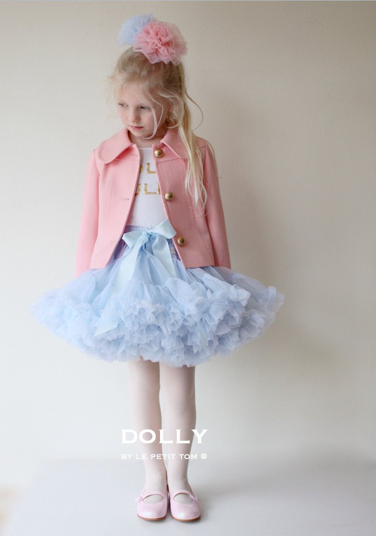 DOLLY by Le Petit Tom ® ALICE IN WONDERLAND pettiskirt light blue - DOLLY by Le Petit Tom ®