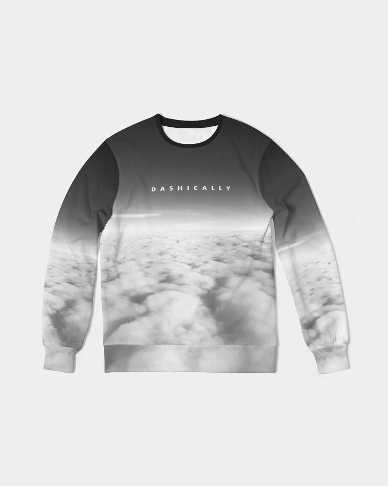DASHICALLY Men's Classic French Terry Crewneck Pullover