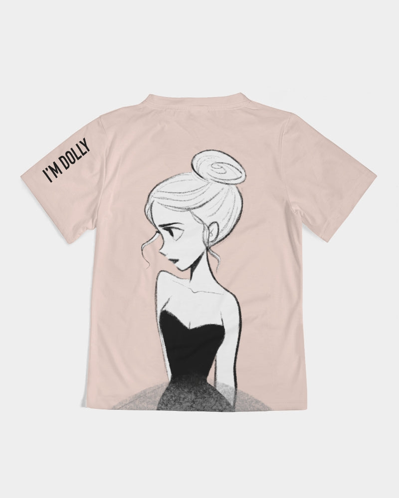 DOLLY DOODLING BALLERINA DOLLY PINK Kids Tee