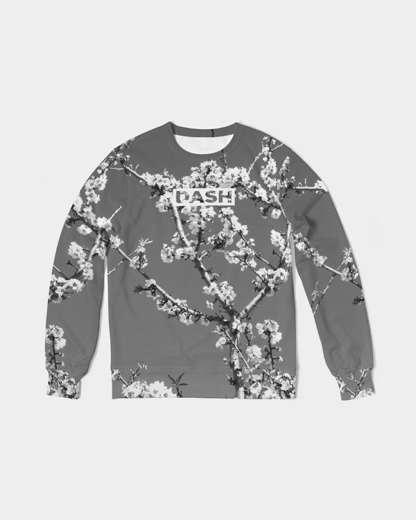 DASH GOGH REAL black & white Men's Classic French Terry Crewneck Pullover