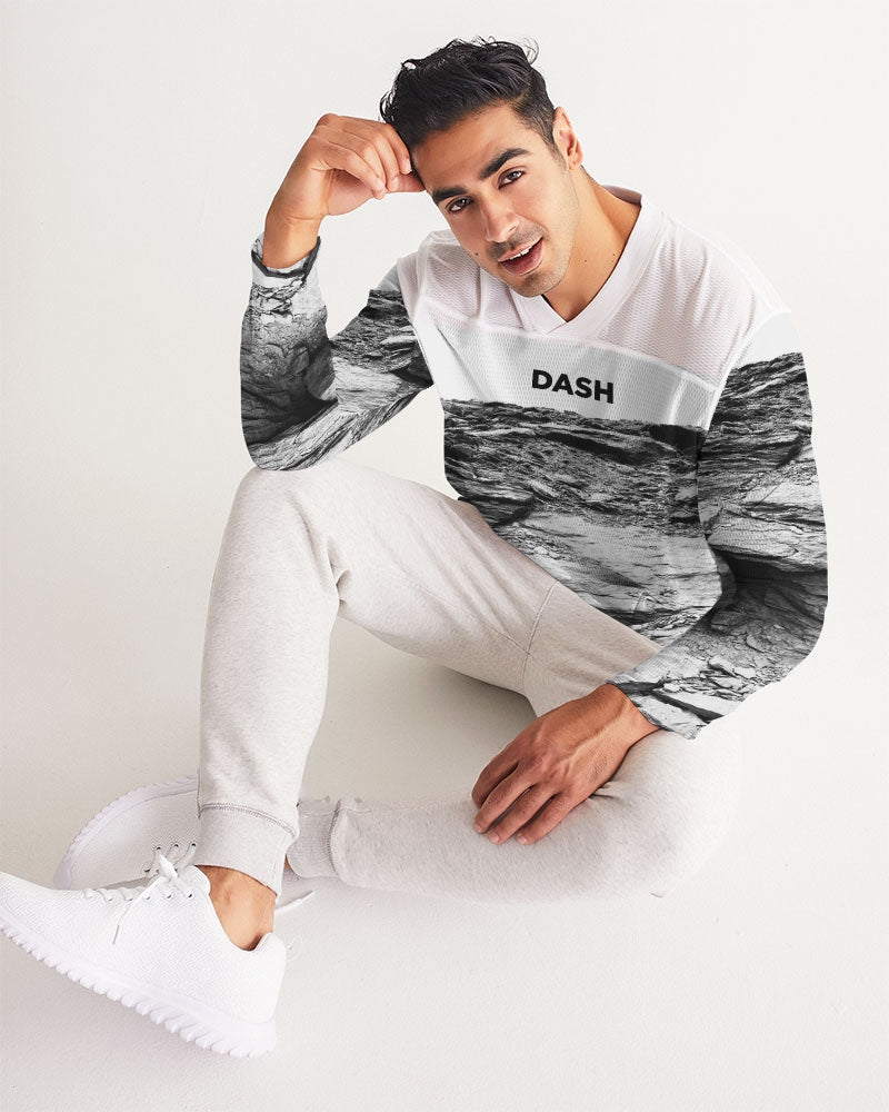 DASH ROCK Men's Long Sleeve Sports Jersey