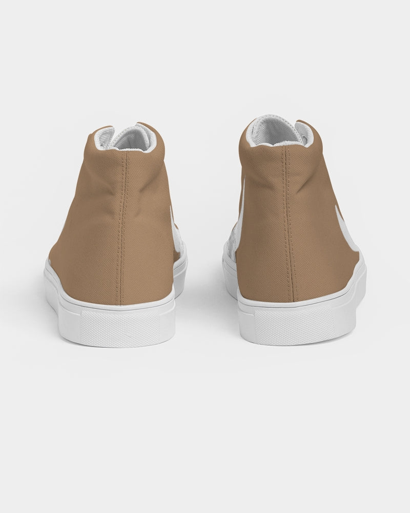 DASH CAPRICORN SKULL BROWN Men's Hightop Canvas Shoe