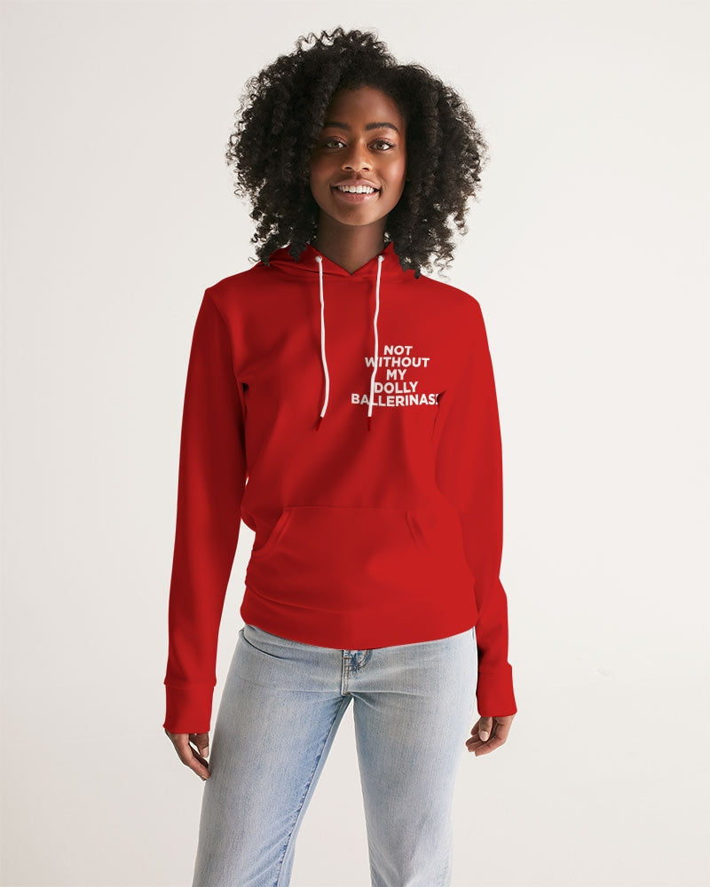 NOT WITHOUT MY DOLLY BALLERINAS RED Women's Hoodie