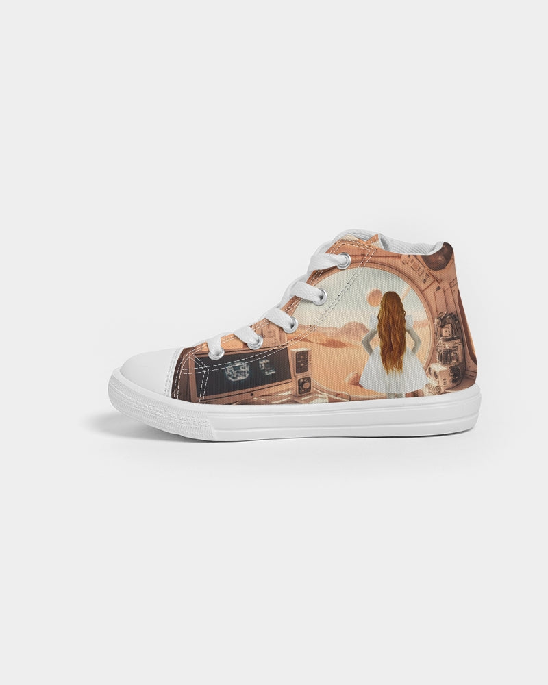 DOLLY UNIVERSE SPACE SHIP Kids Hightop Canvas Shoe