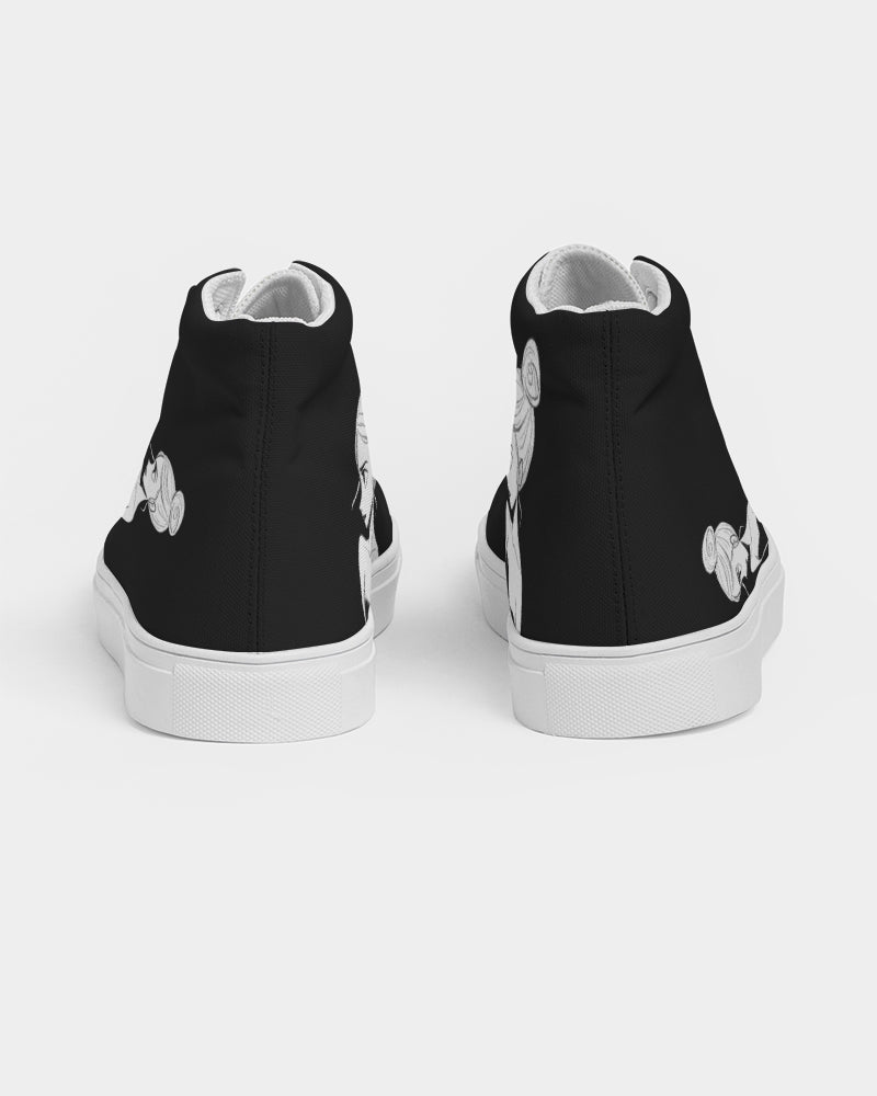 DOLLY DOODLING Zapato alto de lona negro bailarina para mujer
