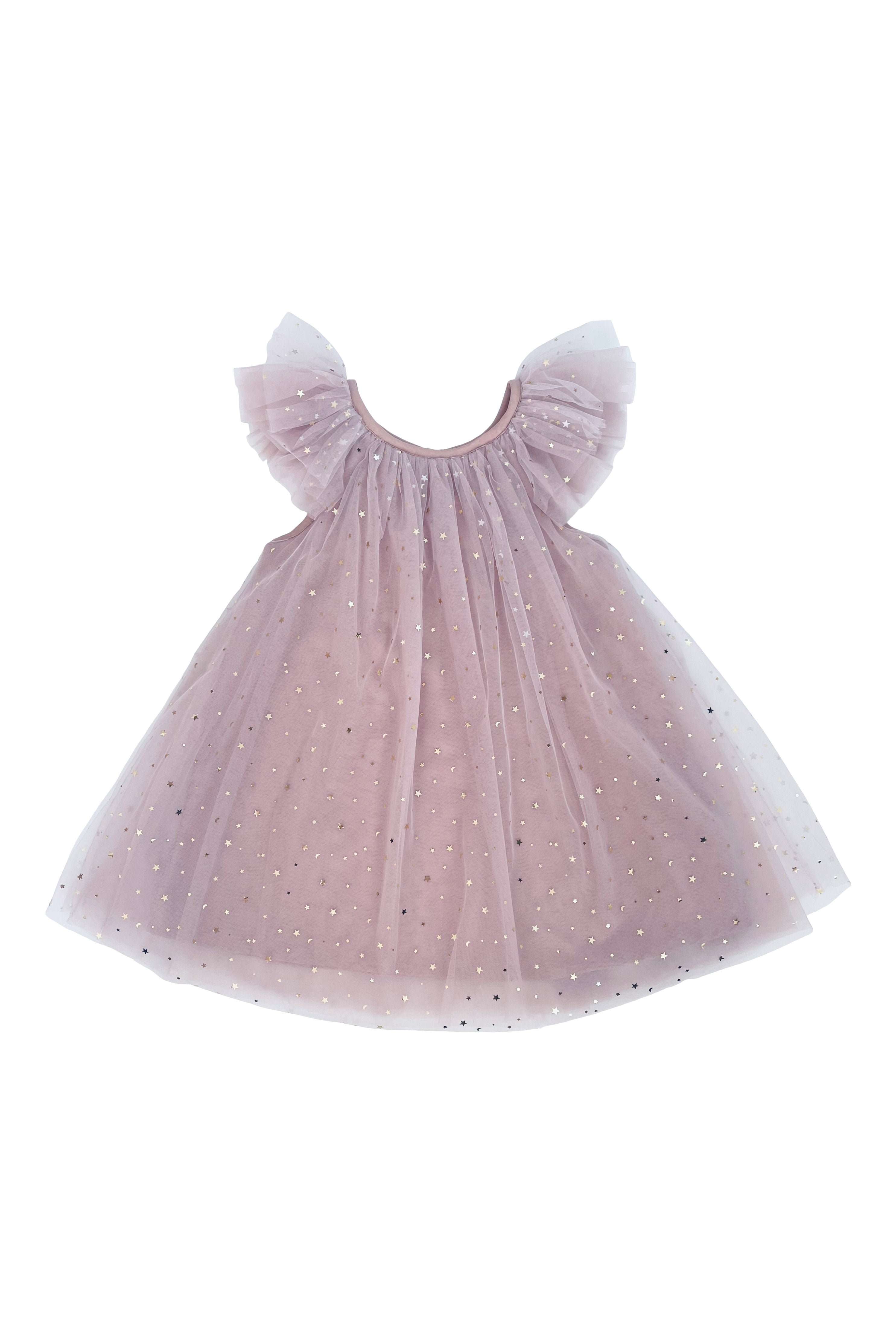 DOLLY® STARS & MOON ⭐️ 🌙 TULLE FAIRY DRESS dusty violet