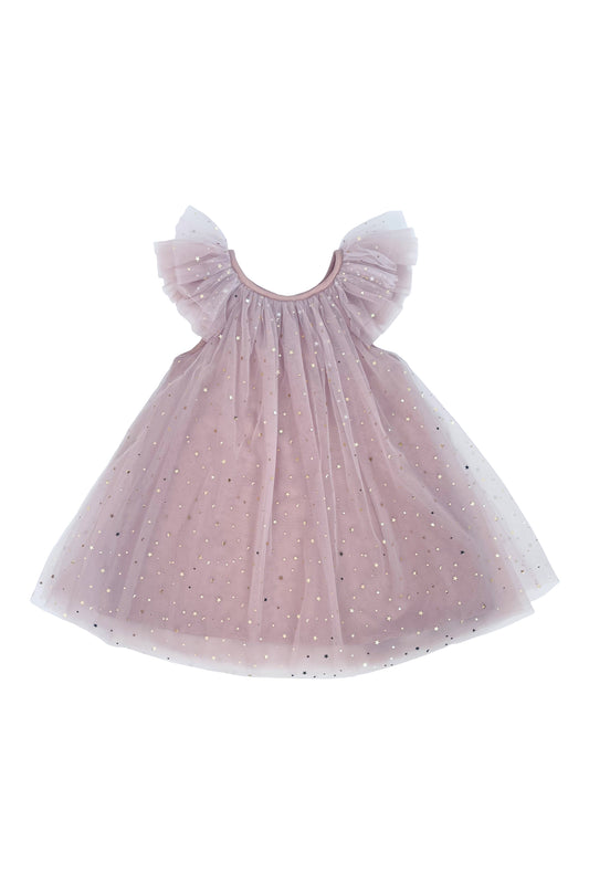 DOLLY® STARS &amp; MOON ⭐️ 🌙 VESTIDO DE HADA DE TUL violeta empolvado