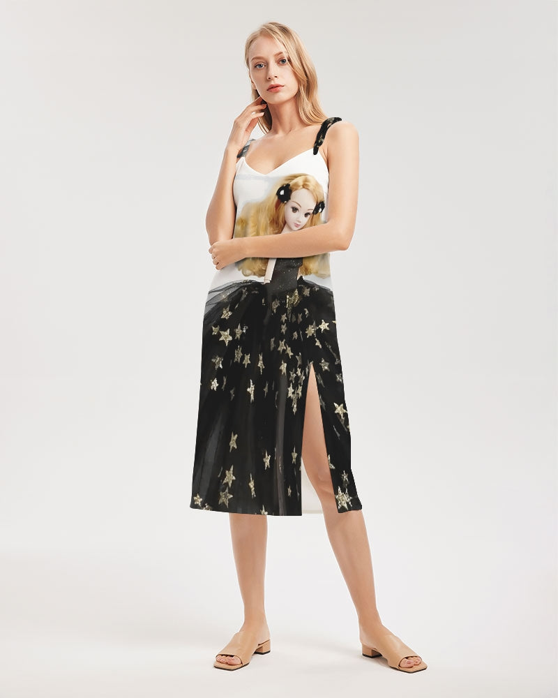 DOLLY® Fashion Doll Star Women's Tie Strap Split Dress