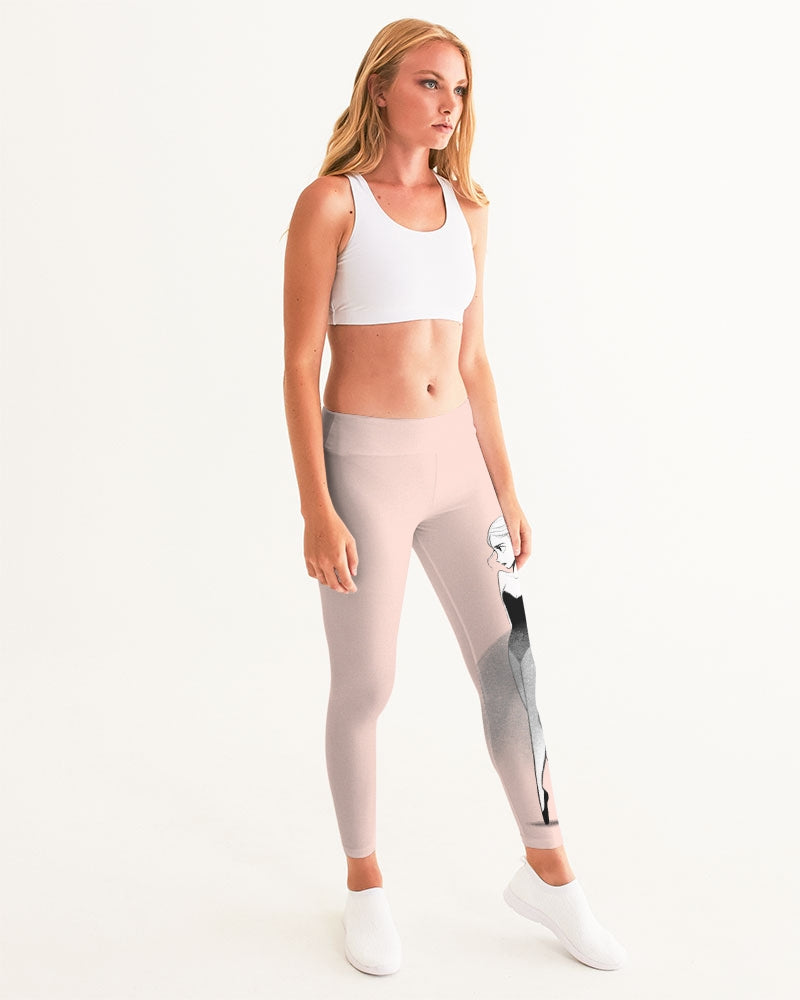 DOLLY DOODLING Ballerina Dolly pink Women's Yoga Pants