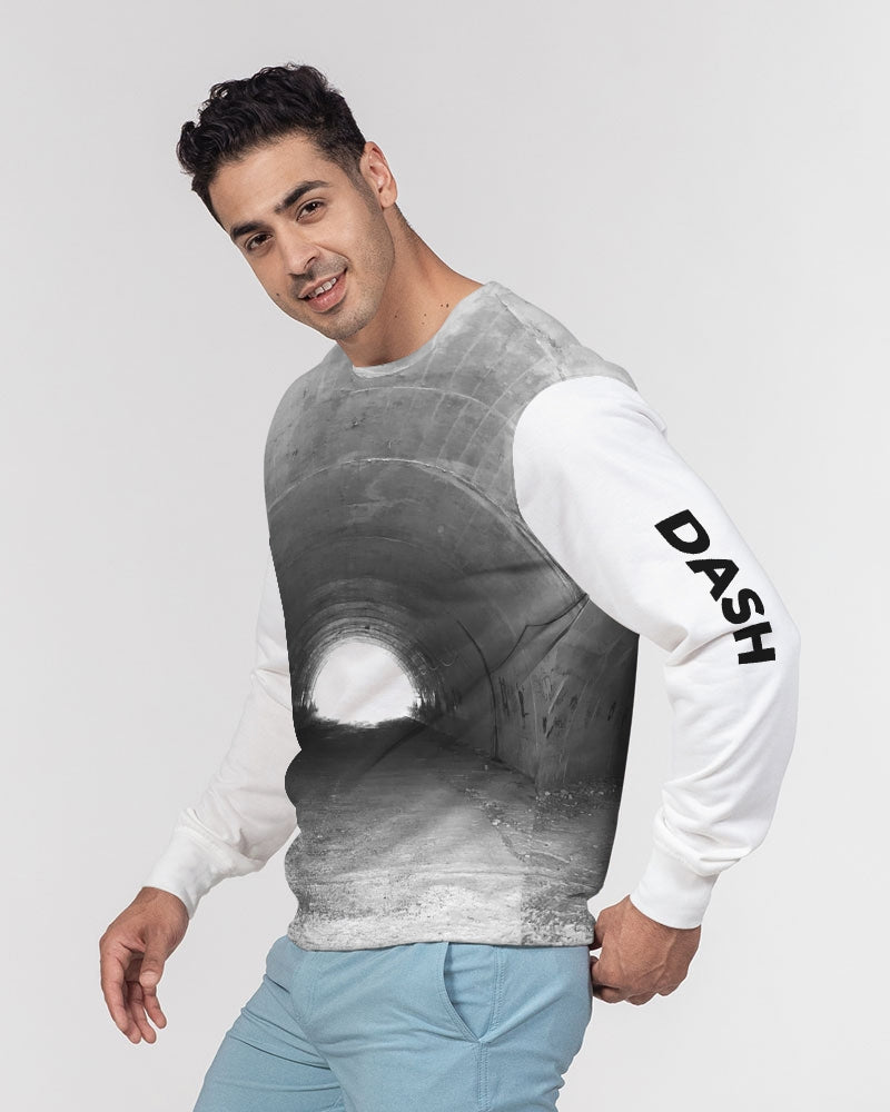 DASH DREAMER Men's Classic French Terry Crewneck Pullover
