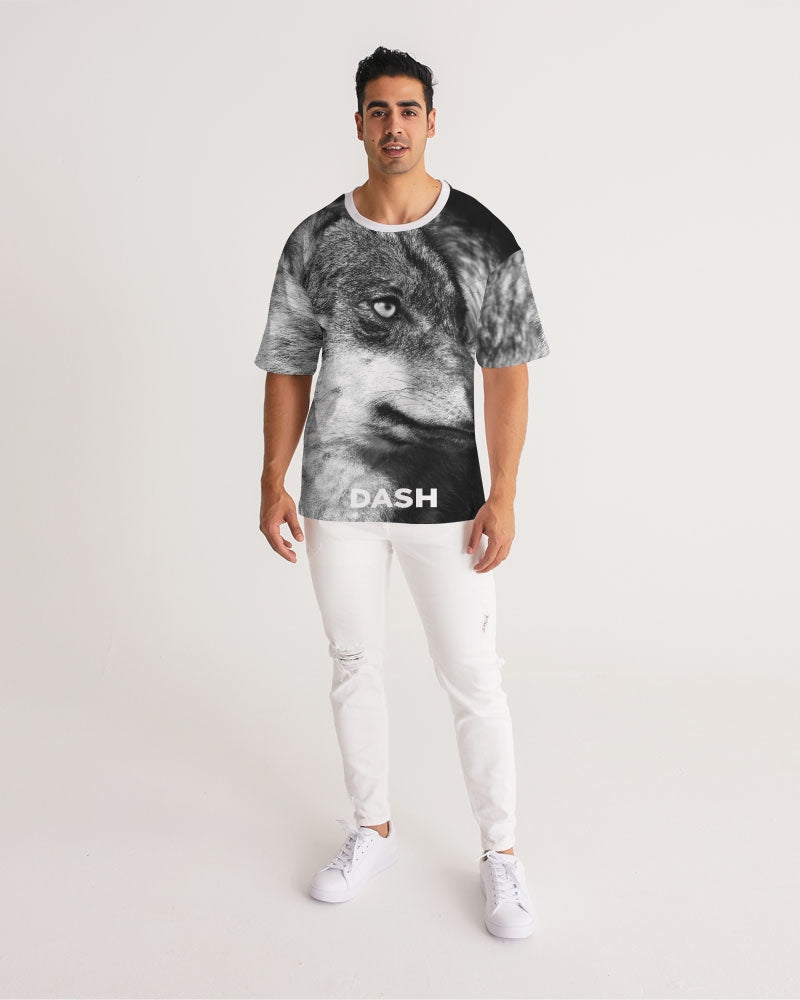 DASH LOBO LOVE Camiseta de peso pesado premium para hombre
