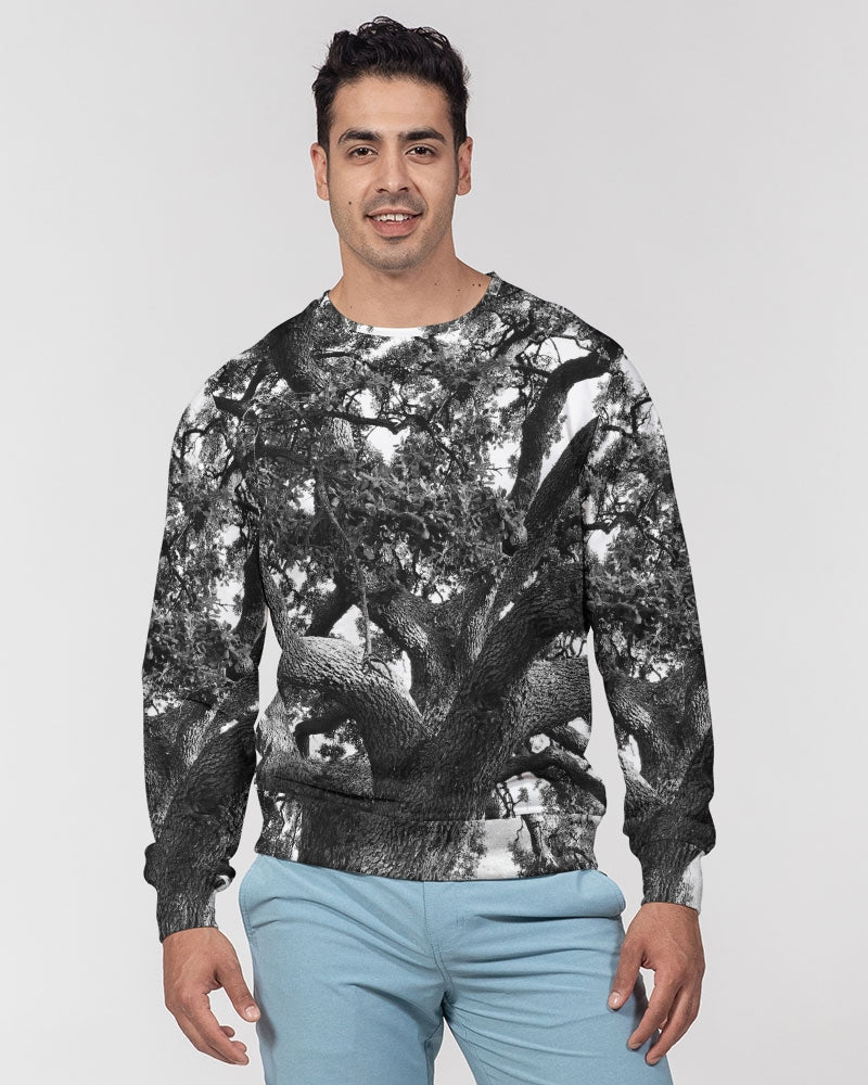 DASH LIFE - Jersey clásico de cuello redondo de rizo francés para hombre