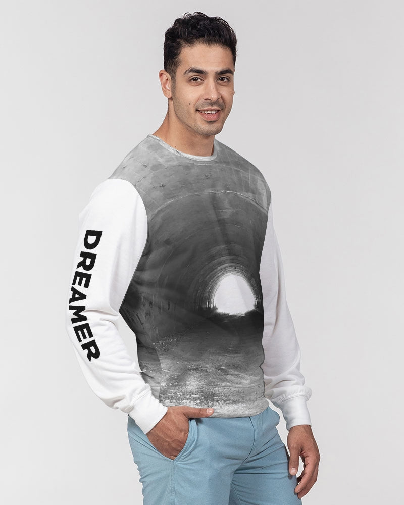 DASH DREAMER Men's Classic French Terry Crewneck Pullover