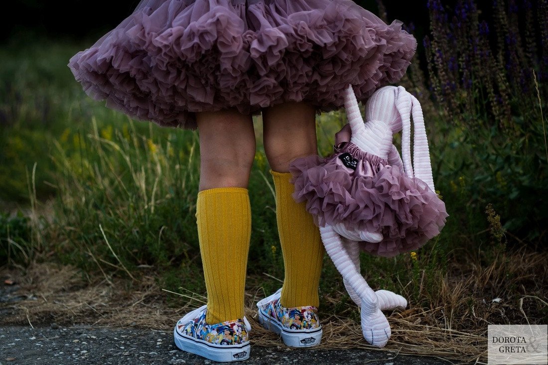 DOLLY by Le Petit Tom ® THUMBELINA pettiskirt mauve - DOLLY by Le Petit Tom ®