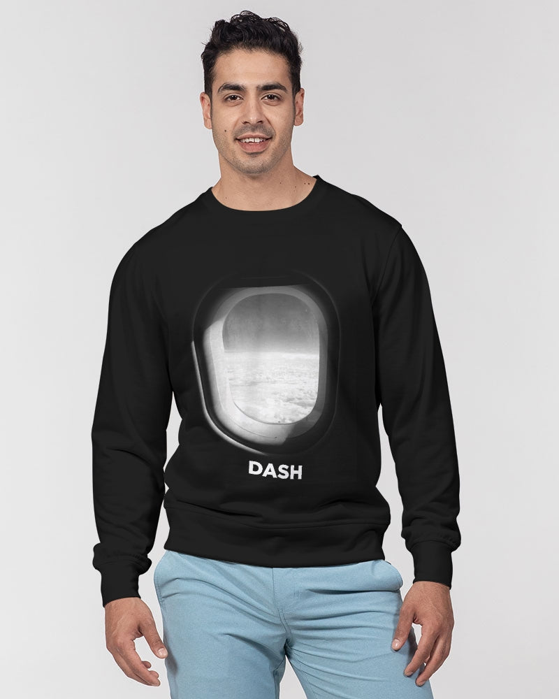 DASH AWAY PLANE WINDOW Men's Classic French Terry Crewneck Pullover