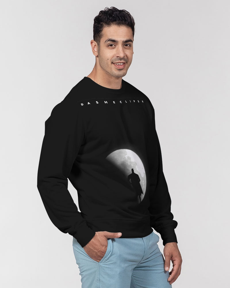 DASHECLIPSE WITH DASH Men's Classic French Terry Crewneck Pullover
