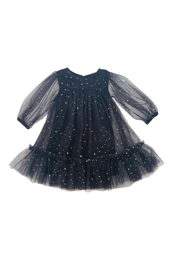 DOLLY® STARS & MOON ⭐️ 🌙 TULLE EMPRESS DRESS black