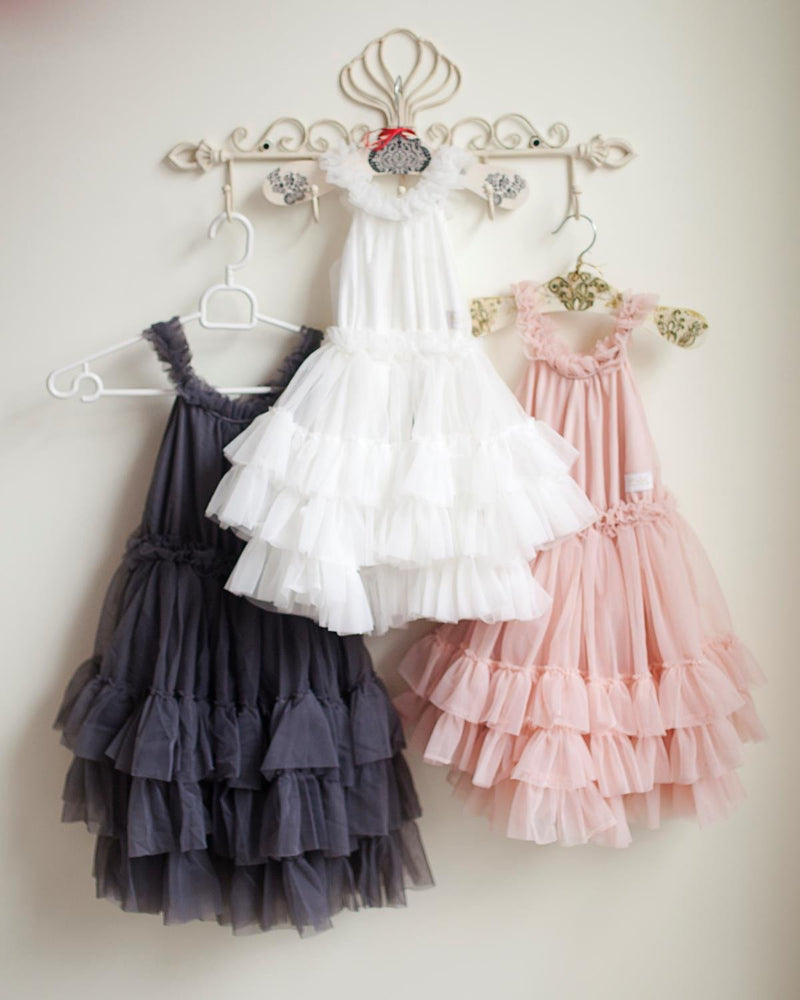 DOLLY by Le Petit Tom ® RUFFLED CHIFFON DANCE DRESS ballet pink - DOLLY by Le Petit Tom ®